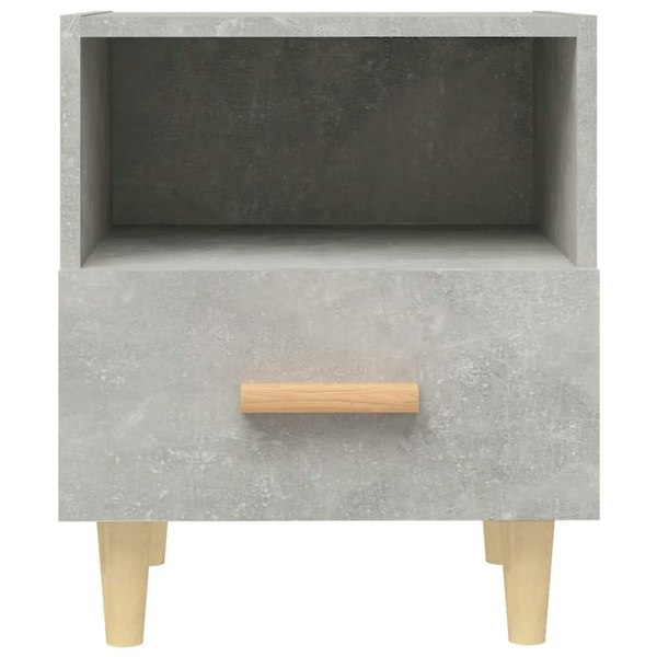 Berkfield Bedside Cabinet Concrete Grey 40x35x47 cm