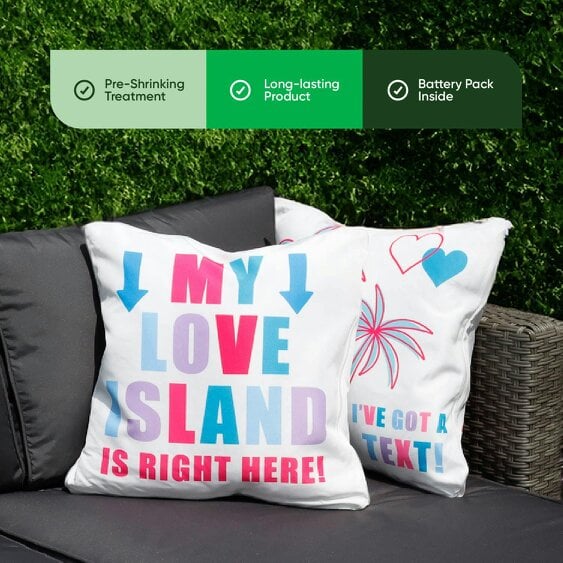 Gardenwize Pack of 2 My Love Island Cushion Covers