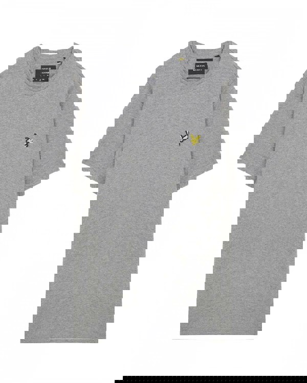 Lyle & Scott Plain Mens T-Shirt TS400VOG - T28 Mid Grey Marl