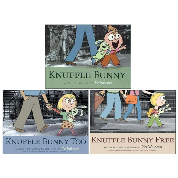 Walker Books Knuffle Bunny Series Collection 3 Books Set By Mo Willems