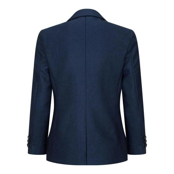 Paul Andrew Boys 3 Piece Navy Blue Birdseye Tweed Suit