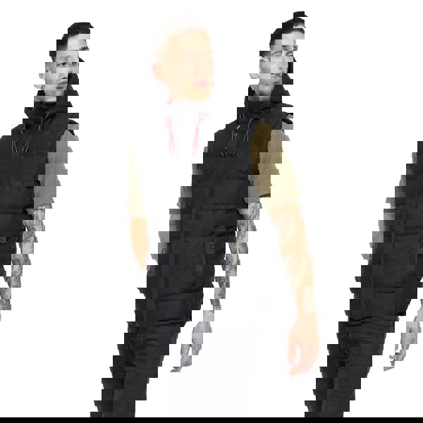 Crosshatch Mens Kampleys Embossed Gilet - Black - 