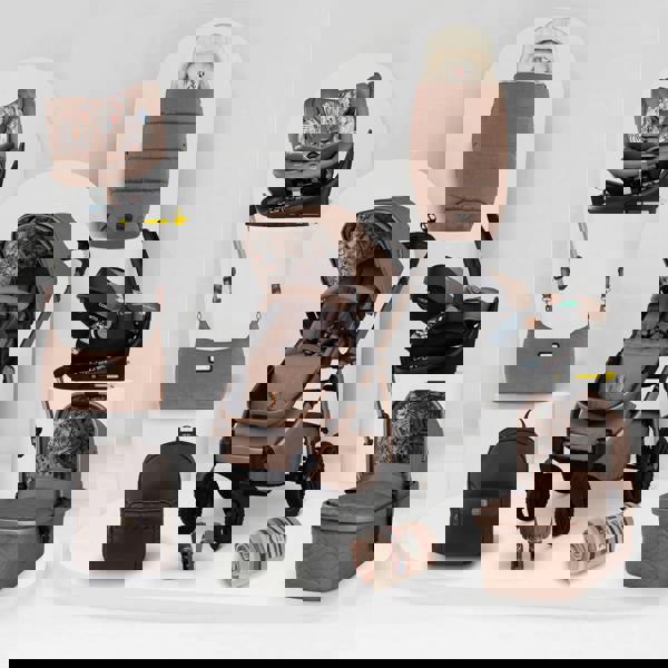 Cosatto Wow 3 Special Edition All Stage Family Rotate & Recline 2 Base Bundle Tiger Tale