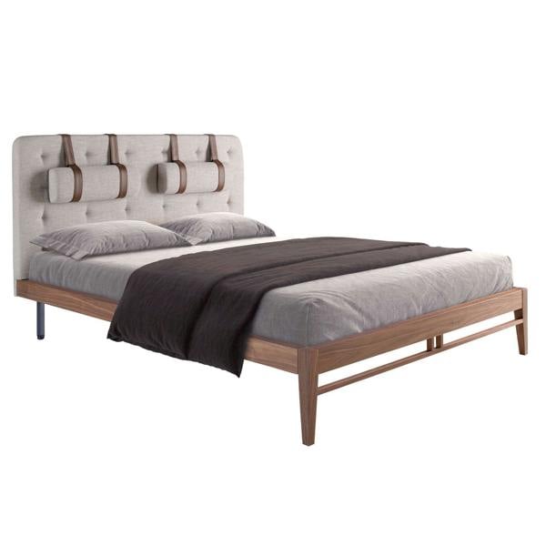 Angel Cerdá Grey Fabric Tufted Bed 7179