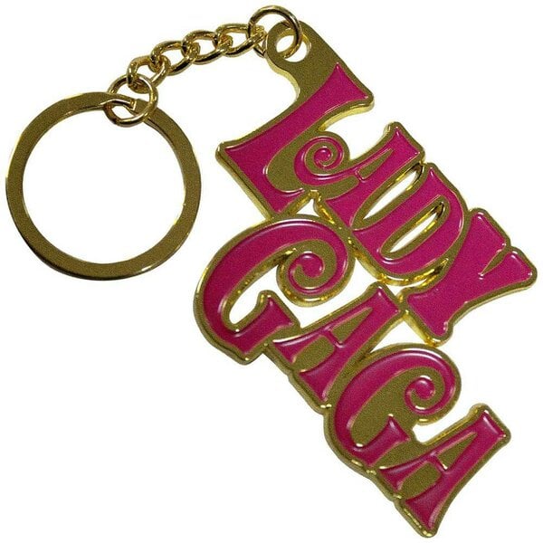 Lady Gaga Swirly Logo Keychain