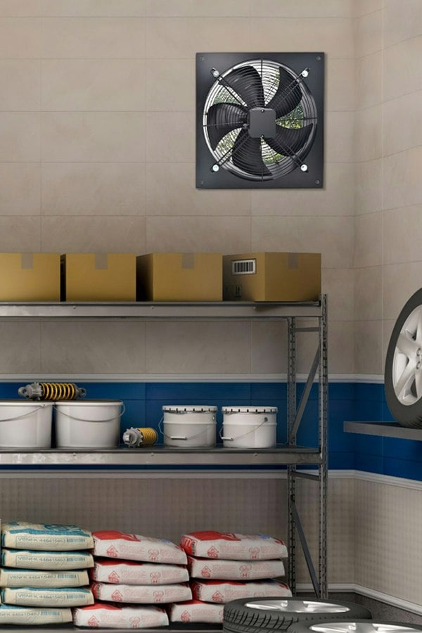 Living and Home Ventilation Wall-Mounted Exhaust Axial Fan 8-inch