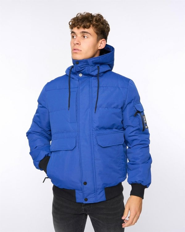 Crosshatch Mens Milwaka Jacket Blue
