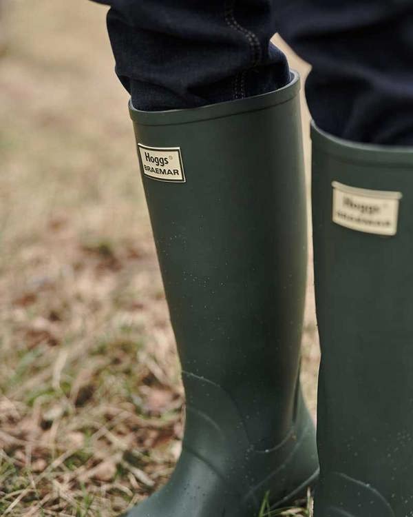 Gardener in Braemar boots shows practical waterproof style for digging and outdoor jobs