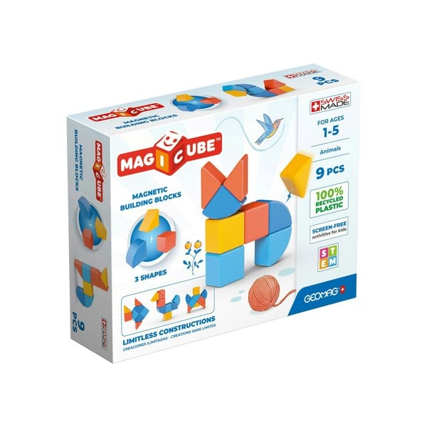 Geomag Magicube Recycled Plastic Magnetic Animals