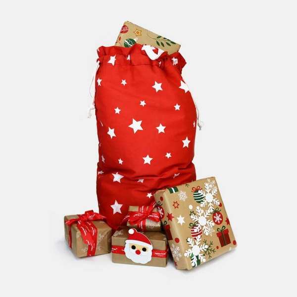 Jolly Christmas Toy Storage Bag - Happy Linen Company