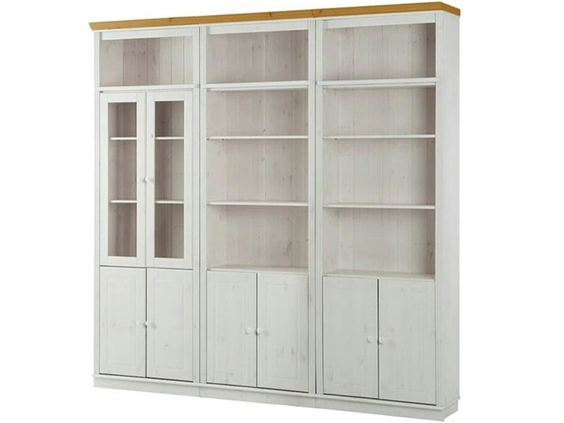 Dorel Home Anita Wall Unit 4 in white honey