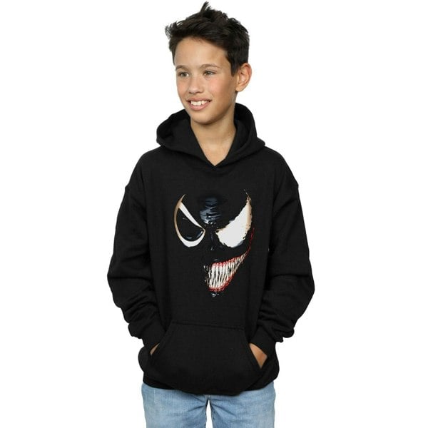 Marvel Boys Venom Split Face Hoodie - Black