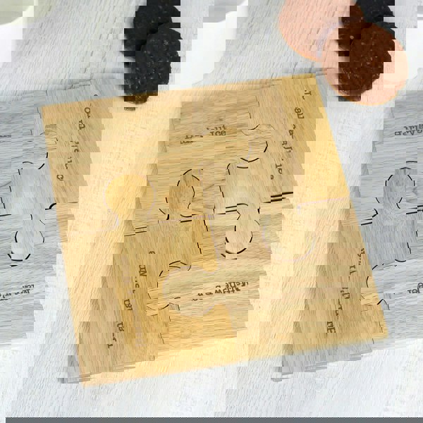 Personalised Memento Company Personalised Message Jigsaw Coasters