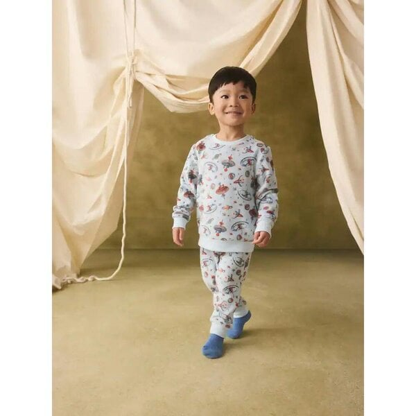 Cath Kidston Kids Space Fleece Pyjama Set - Blue
