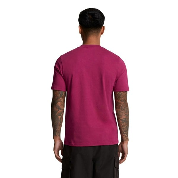 Lyle & Scott Mens Plain T-Shirt - Rich Burgundy