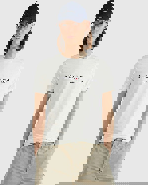 Tommy Hilfiger Mens Core Tommy Logo Tee - Snow White