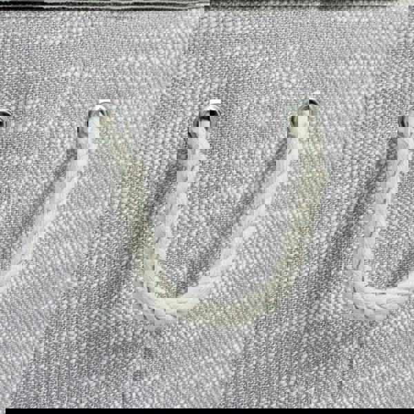 JVL Serena Foldable Fabric Laundry Hamper with Lid for Bedroom and Bathroom Use, Light Grey