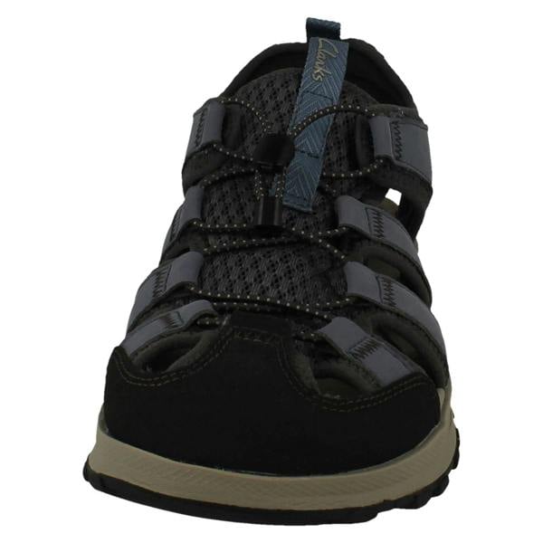 Clarks Mens Clarks Closed-Toe Mimic Grip Sole Sandals ATL Trek Wave