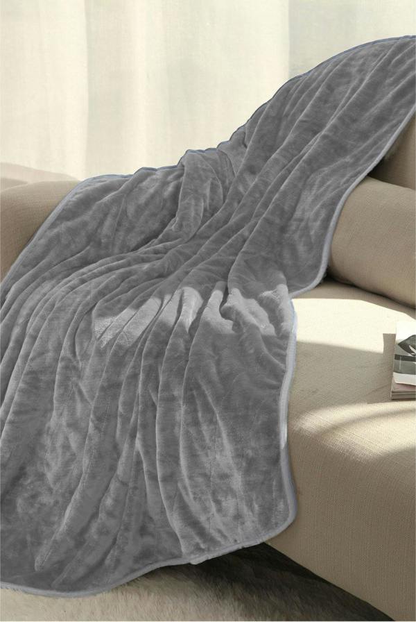 Super Soft Cosy Heated Fleece Throw Blanket With Adjustable Control
