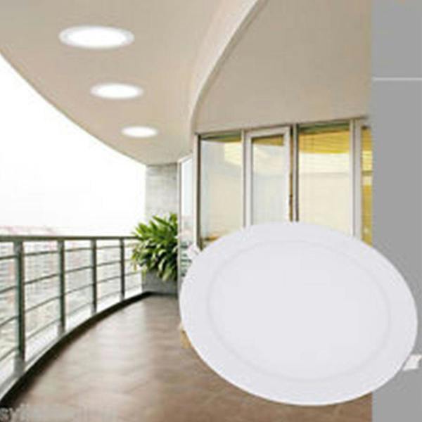 ENER-J 24W Recessed Round LED Mini Panel 280mm Diameter | Pack of 4 - 6000K