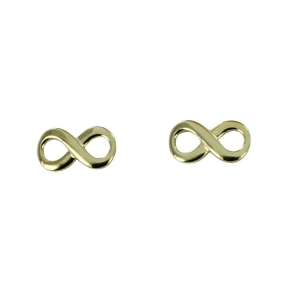 Sterling Silver Infinity Stud Earrings - Reeves & Reeves