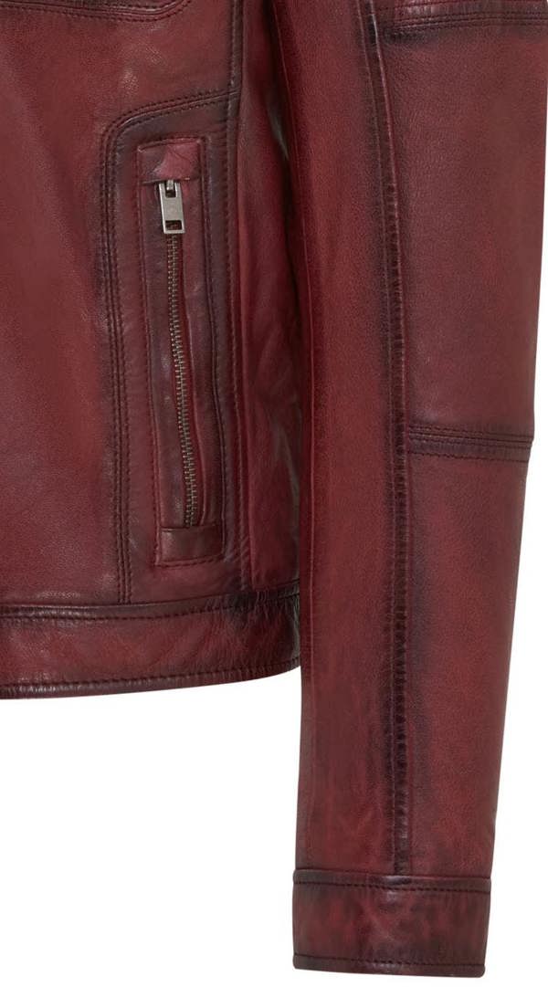 Infinity Leather Mens Classic Leather Biker Jacket - Bettles