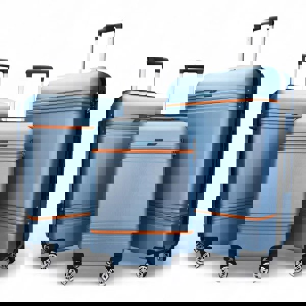 Infinity Luggage Hard Shell Modern 4-Wheel Luggage Suitcase Set