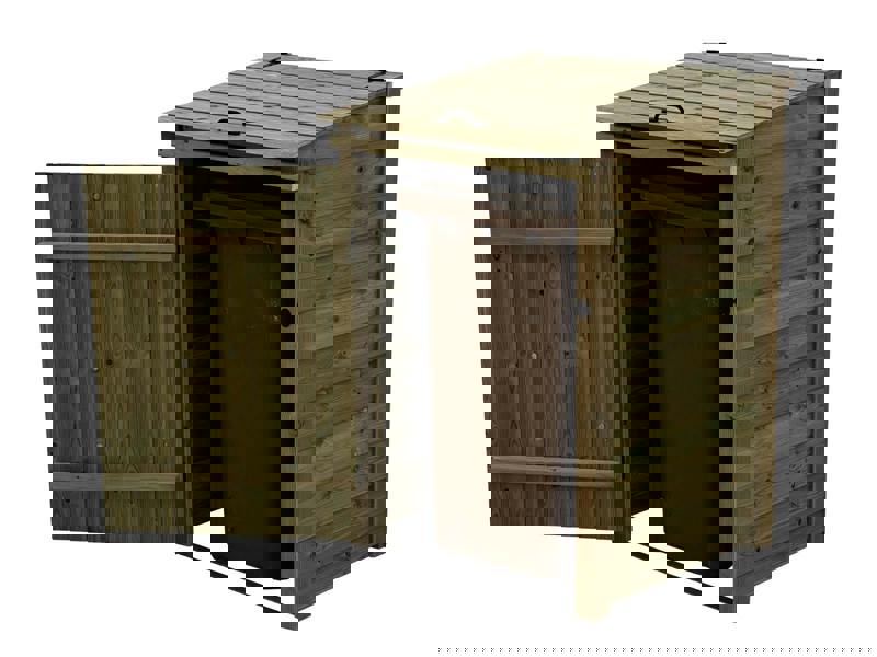 Arbor Garden Solutions Premium Tongue and Groove Wooden Wheelie Bin Store