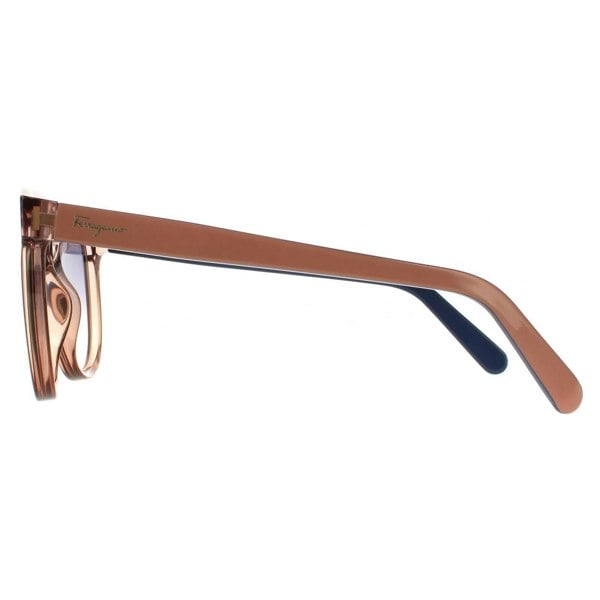 Salvatore Ferragamo Sunglasses SF833S 290 Crystal Nude Beige Light Grey Gradient