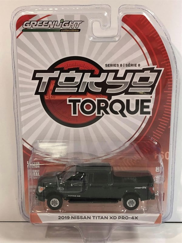 2019 nissan titan xd pro-4x green tokyo torque 1:64 greenlight 47060d