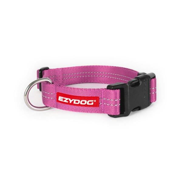 EzyDog Essential Adjustable Dog Collar in Pink