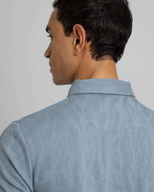 Steel & Jelly Norwood - Leaf Textured Polo Shirt