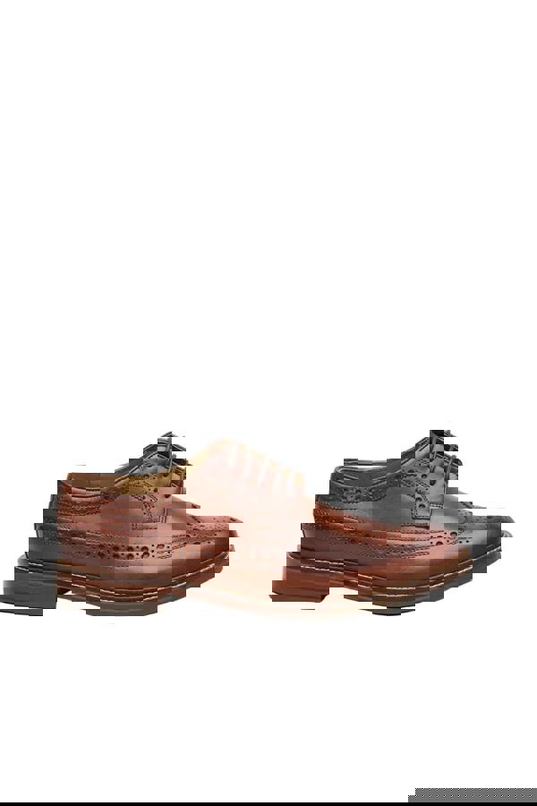 Chapman & Moore Longwing Brogue Country Leather Men's Berry Shoes