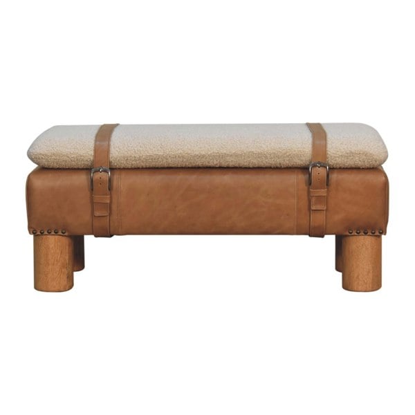 Artisan Furniture Strapped Cyclinder Bench