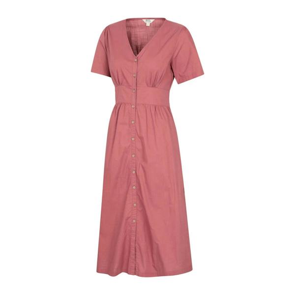 Mountain Warehouse Womens/Ladies Riviera Button Through Midi Dress - Pink - 