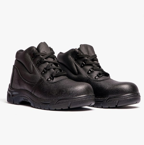 Grafters M5501PA Unisex Leather Safety Boots Black