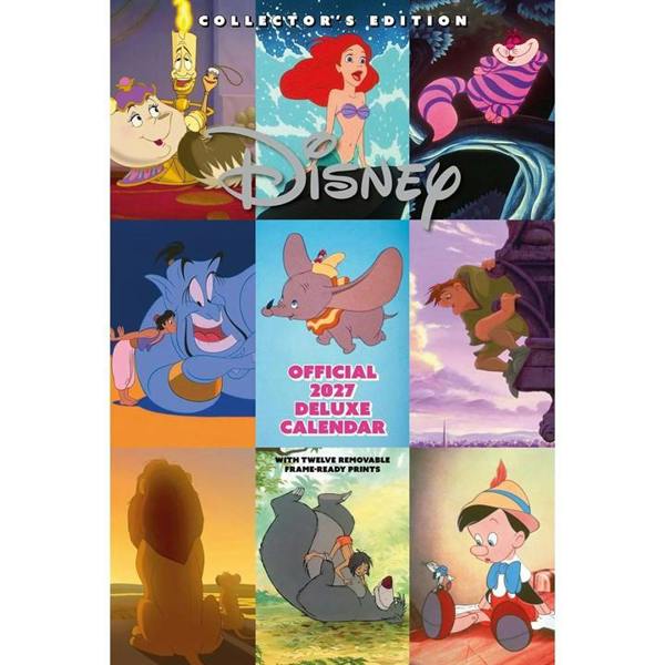 Disney Classics Collector's Edition A3 Calendar 2027, Wall Calendars, Month To View, Entertainment, Gift