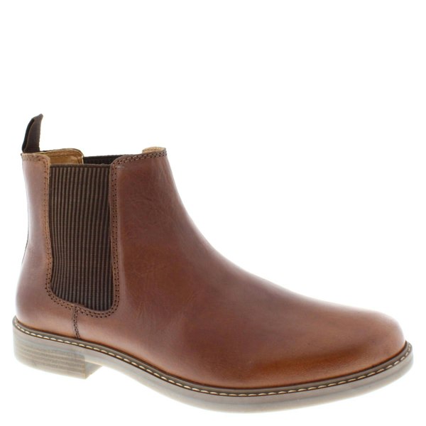 Thomas Crick Red Tape Crick Bamford Leather Mens Pull On Brown Chelsea Boots