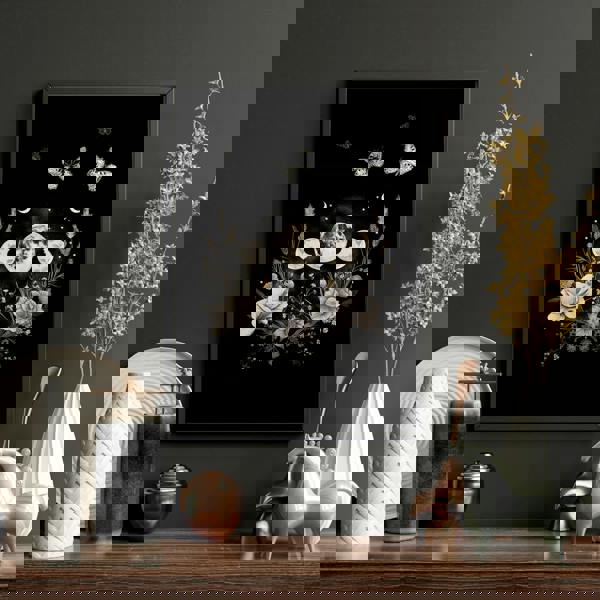 Butterfly Art Wall Decor | Set of 2 Dark Academy Wall art Prints