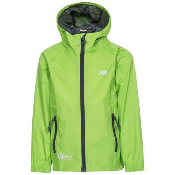 Trespass Childrens/Kids Qikpac Waterproof Packaway Jacket - Leaf - 