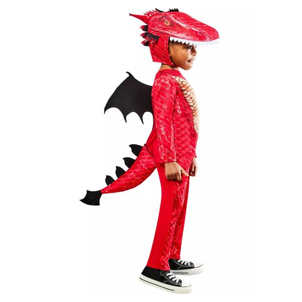 Bristol Novelty Childrens/Kids Dragon Costume - Red - 