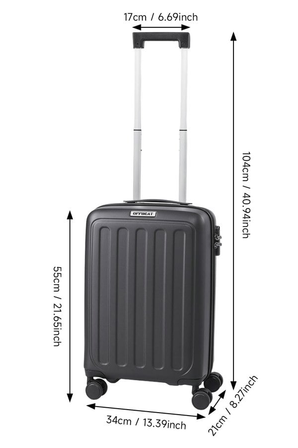 Living and Home Modern Hardside Spinner Suitcase with Combination Lock
