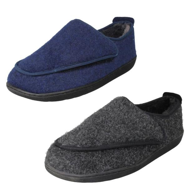 Clarks Mens Clarks Casual Hook and Loop Slippers King Riptape