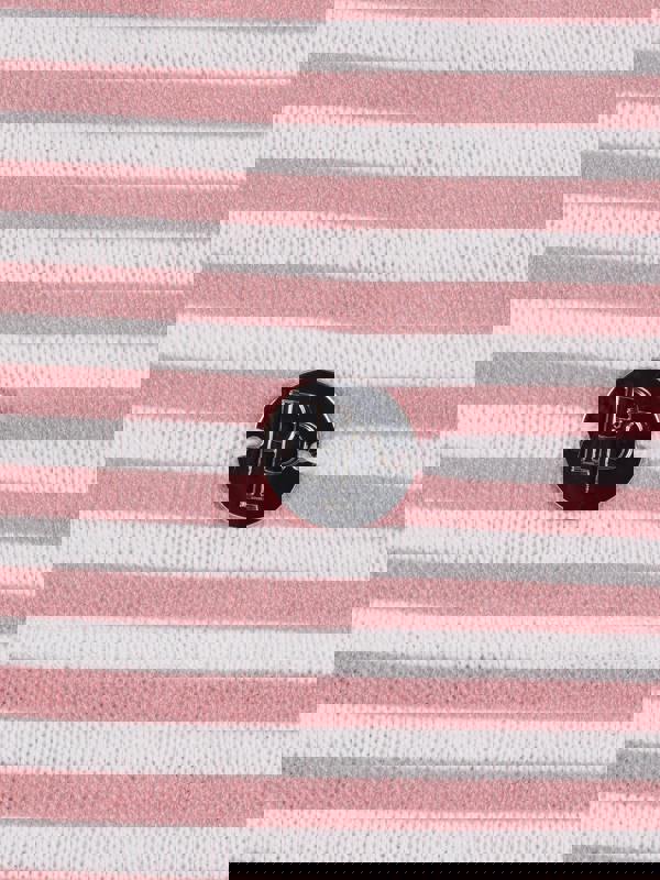 PennyPlain Printed Stripe Ss Top - White/blossom