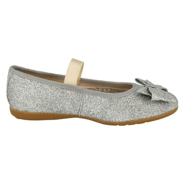 Clarks Girls Clarks Glitter Bow Detailed Shoes Dance Bow K