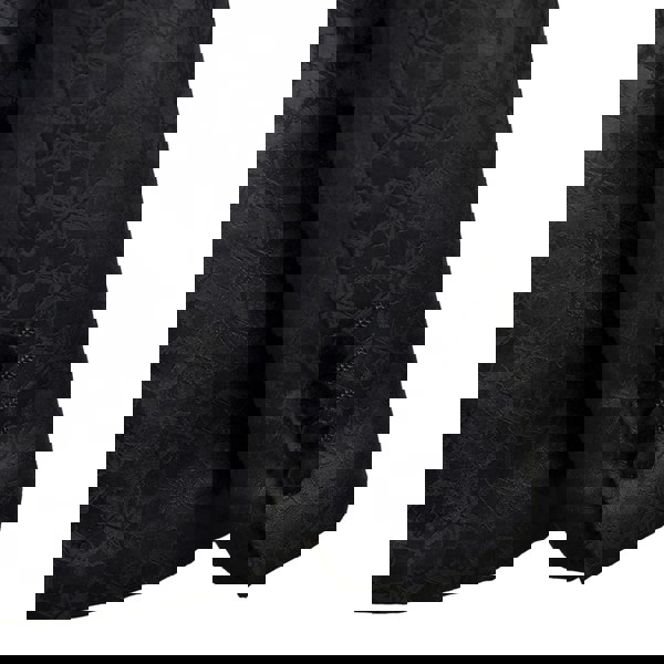 David WeJ Atticus Single Breasted Jacquard Velvet Peak Lapel Tuxedo- Black