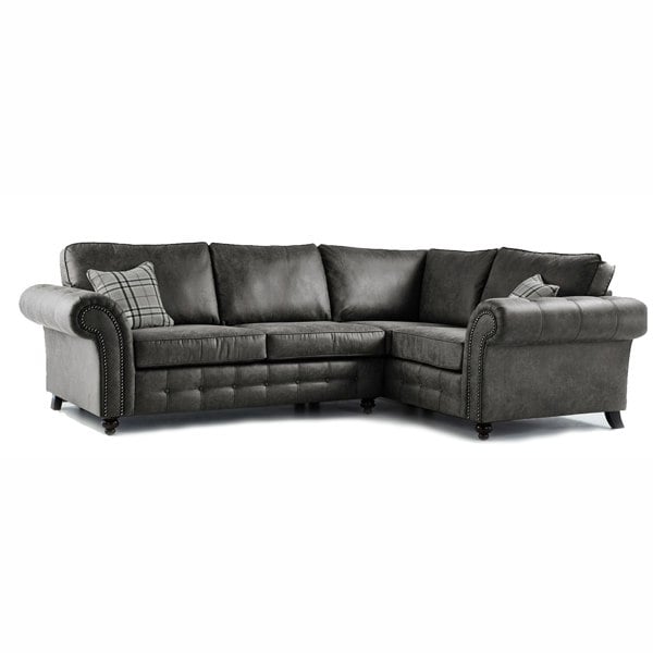 Furnishings For Less Oakland 4 Seater Leather Corner Sofa Chesterfield Style