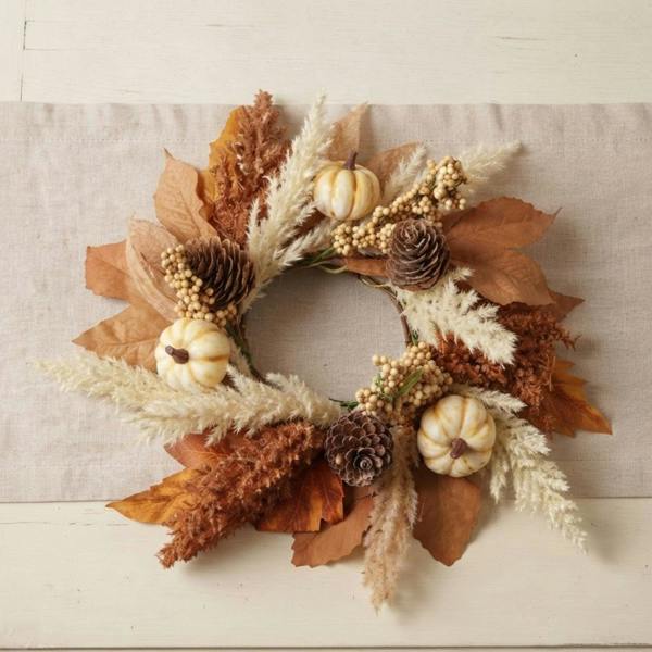 Garden Greatness Rustic Autumnal Decorative Mini Wreath