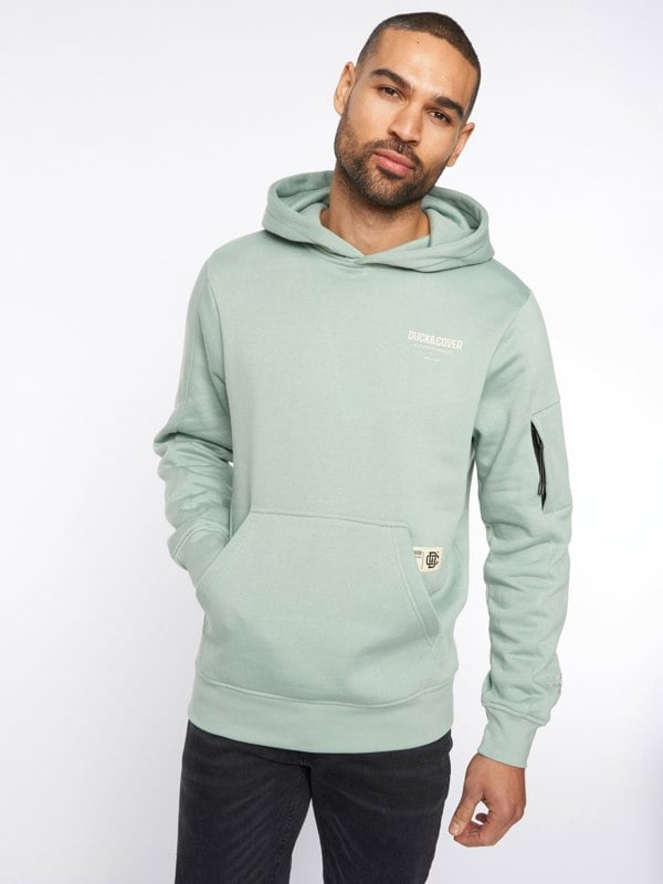 Duck and Cover Lewys Hoodie - Sage