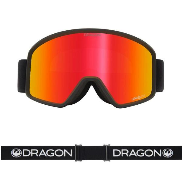 Dragon DXT OTG - Black with Lumalens Red Ionized Lens